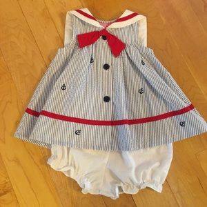 Nautical Dress with bloomers